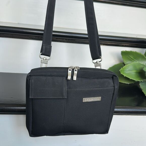 Baggalini Black Convertible Crossbody Purse – Multi-Way Carry Like New